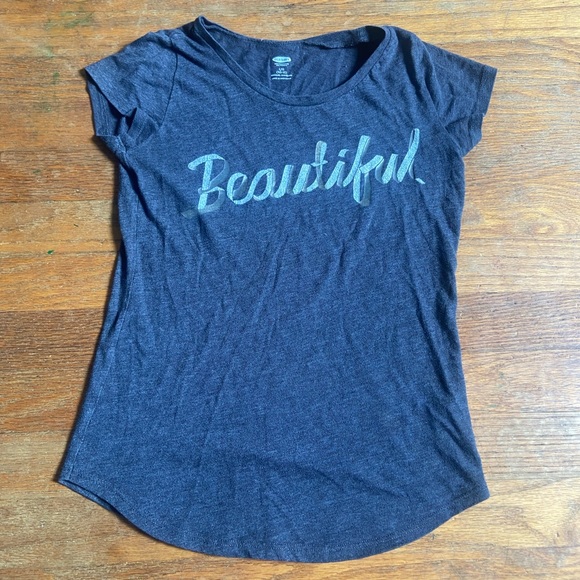 Old navy “beautiful” t-shirt 10/12 - Picture 1 of 3